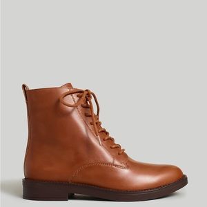 New in Box! Madewell Evelyn Lace-Up Boot, size 7.5
